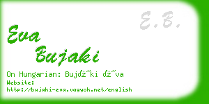 eva bujaki business card